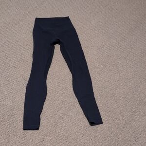 Womens Lululemon X High-Waist Leggings.Navy